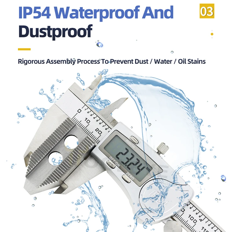 IP54 Stainless Steel Digital Calipers Pachymeter Measuring Tools Carpenter Tools Electronic Caliper Metal Vernier Ruler