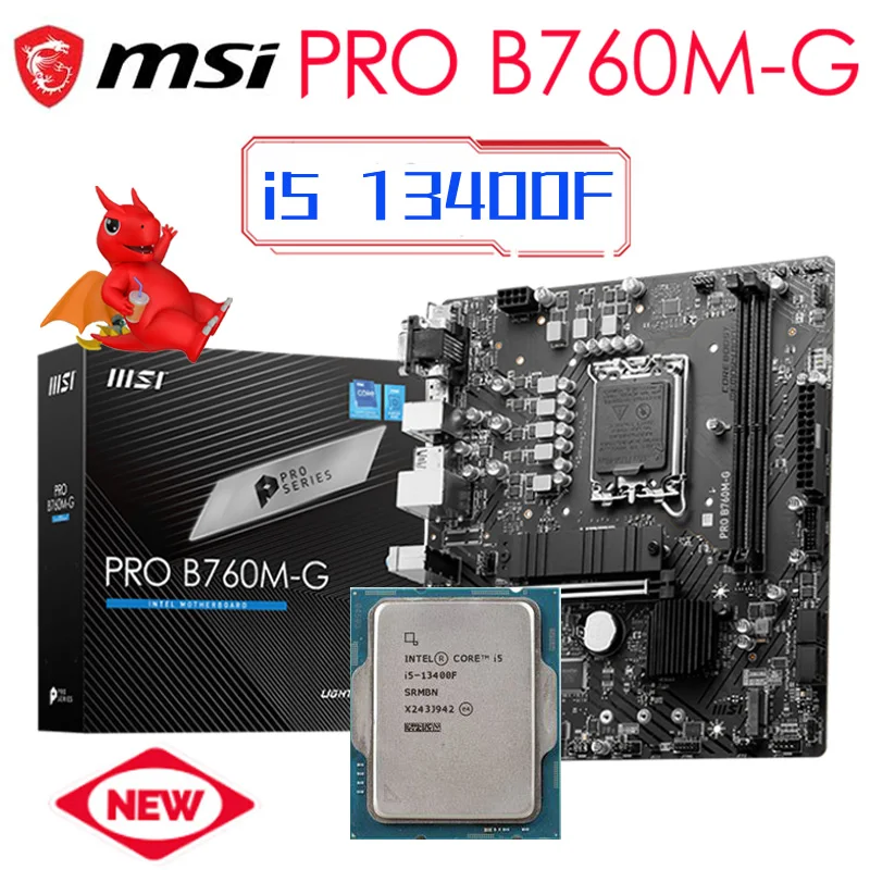 MSI PRO B760M-GとIntel i5-13400F セット Intel i5 13400F 4.4Ghz Six