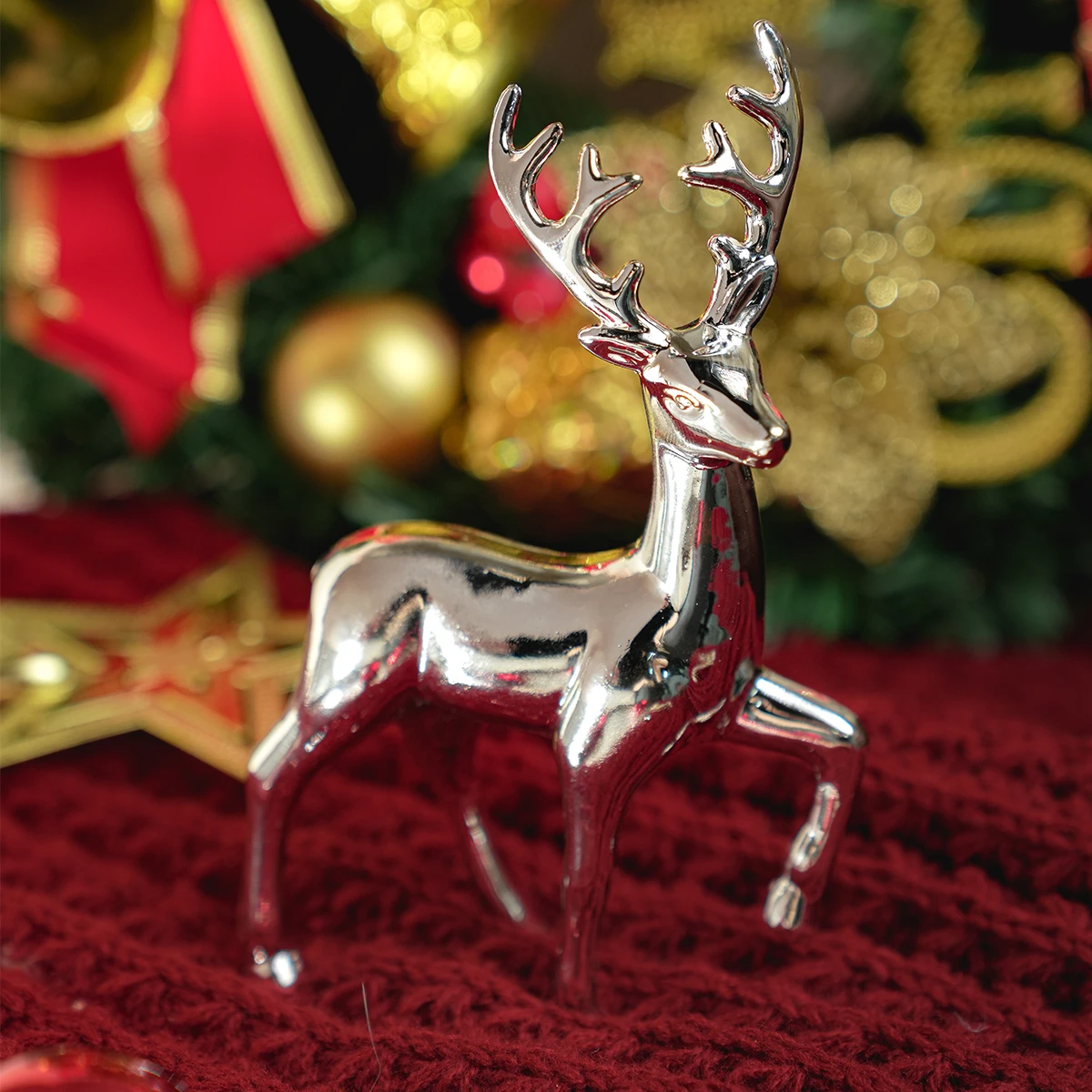 Gold Deer Statue Reindeer