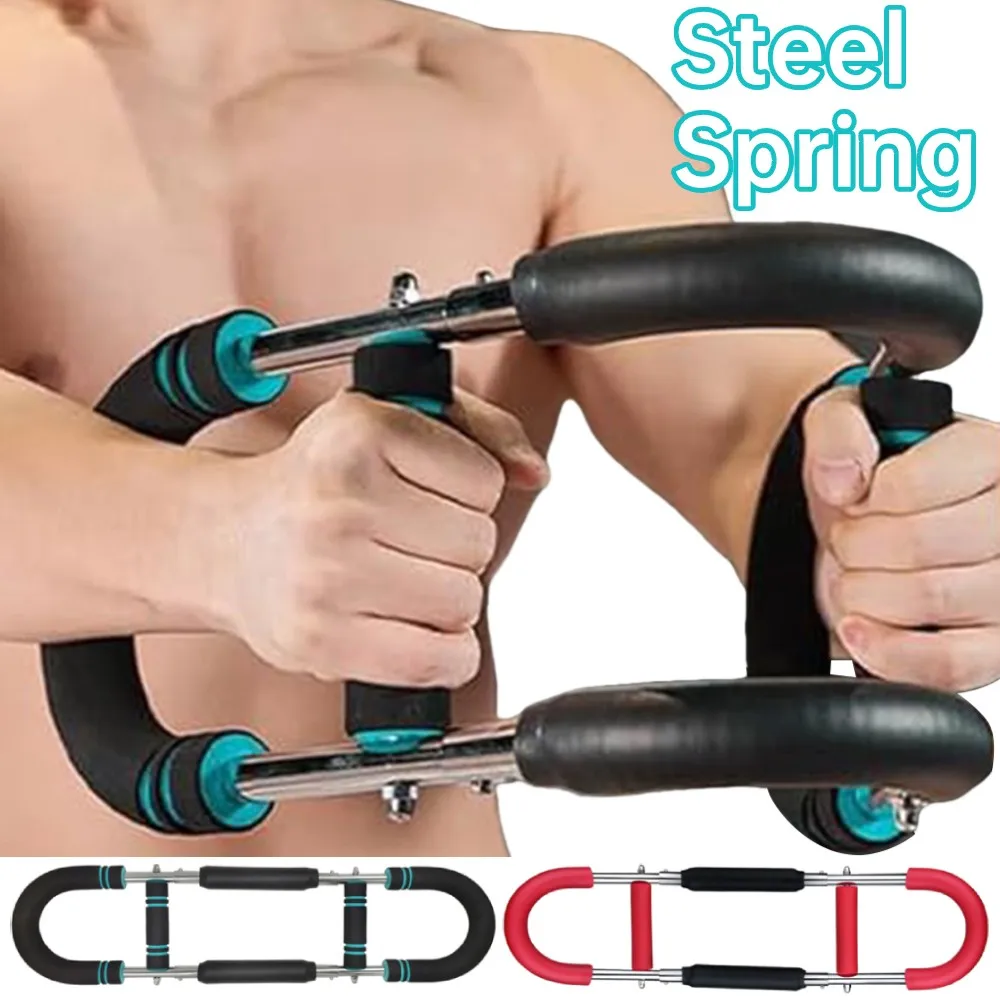 Twister Arm Exerciser Bar – Adjustable 80-110lb Spring Resistance For Chest, Arms, Forearms