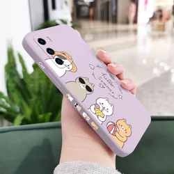 Vacation Cats Liquid Silicone Phone Case for Nova 5T (Light Purple)