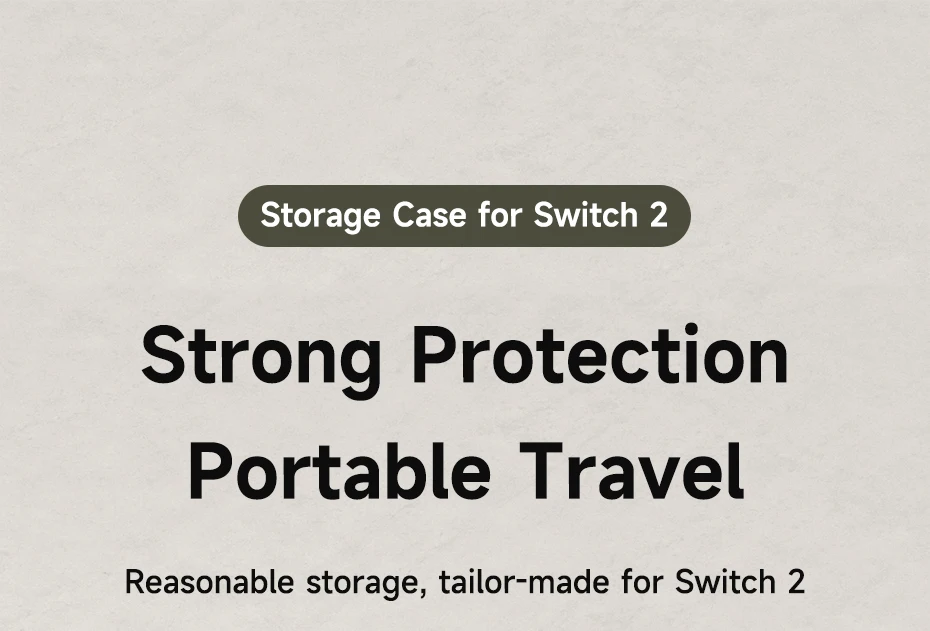 Hagibis Large Carrying Case for Nintendo Switch 2 | Hard Shell