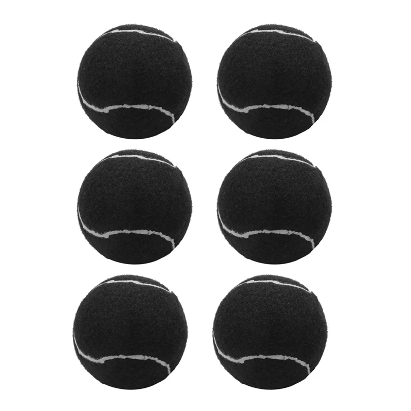 ELOS-24Pcs Pack Tennis Balls Wear-Resistant Elastic Training Balls 66Mm Ladies Beginners Practice Tennis Ball,Black