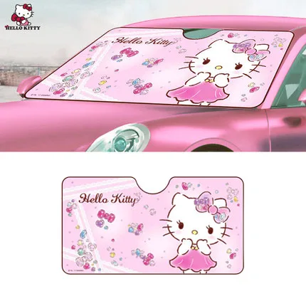 Hello Kitty Pink Diamond Car Windshield Front Sun Block Shade