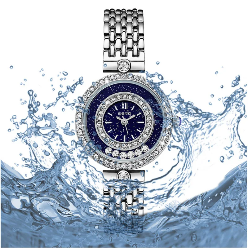 Women Bracelet Watches Silver Top Brand Luxury Ladies Wrist Watches Female Clock Full Steel Quartz Watches Elegant Fashion - 4