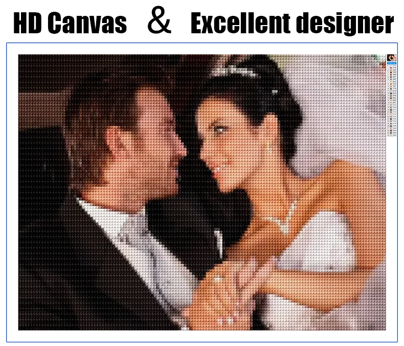 DIY 5D  Diamond Painting Kits Photo Custom of Rhinestones Diamond Mosaic Custom Cross Stitch Home Wedding Decoration