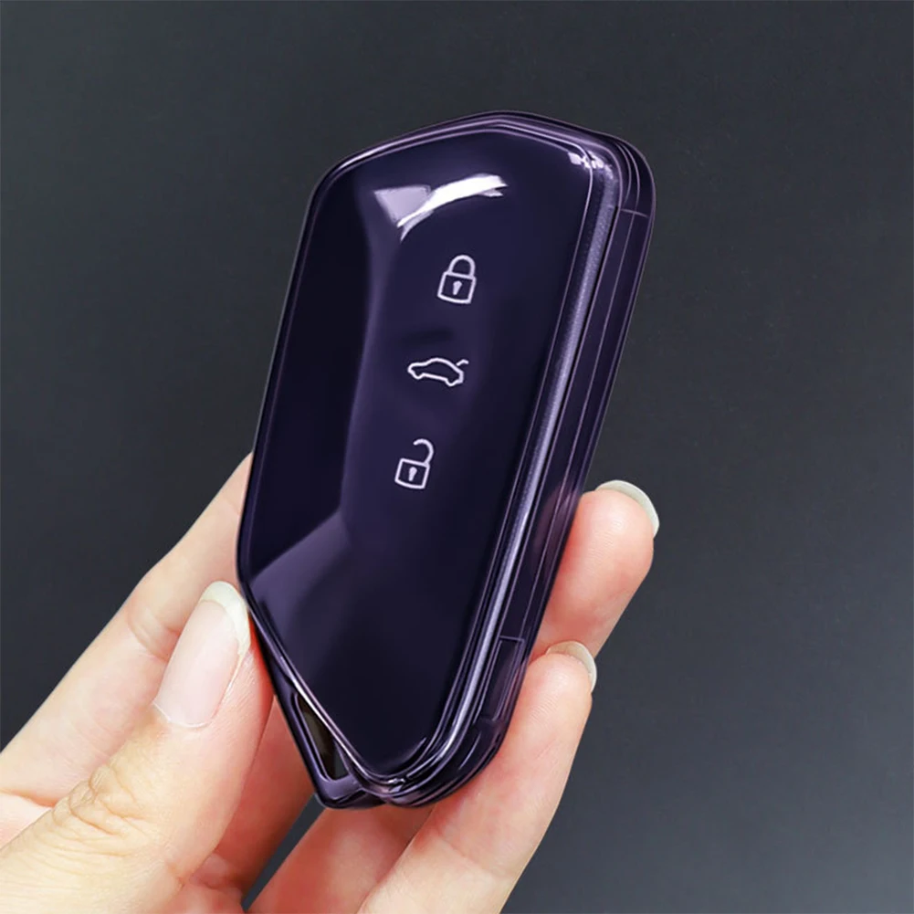 폭스 바겐 골프 8 ID.3 ID.4 Skoda Octavia A8 MK4 MK8 2022 2021 GTI R TPU 투명 자동차 키 Fob 케이스 커버 액세서리