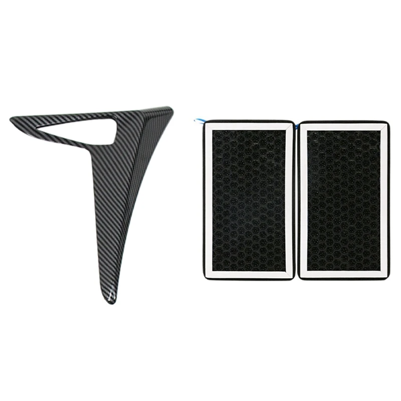 

Side Camera Fender Cover Trim With Air Conditioning Filter And Activated Carbon External Elements For Tesla Model 3 Y