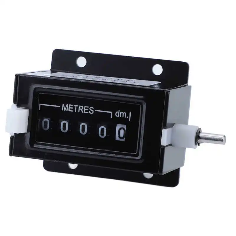 Counter Meter JZ11-5 Stainless Steel 5 Digit Meter Counter 00000 To 99999 Range Resettable High Accuracy Mechanical Pull Counter