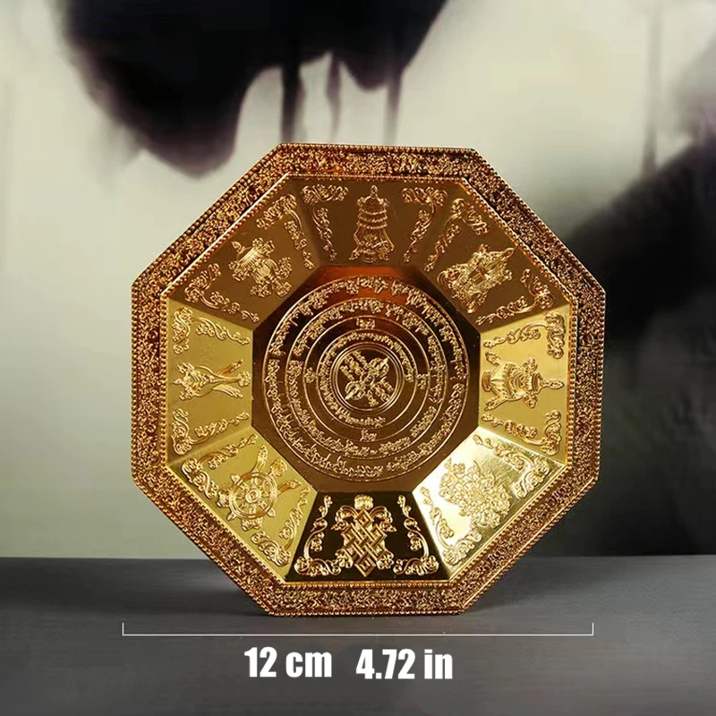 Multifunctional Buddhist Incense Offering Fire Plate Red Copper Tribute Engraving Fire Serving Tray Mandala Smoke Supply Furnace 6
