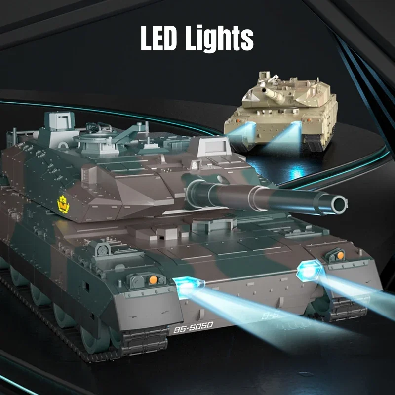 Robot Tank RC Multicolore avec Effets Lumineux et Son - 2.4GHz