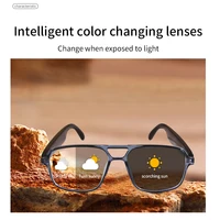 SENBONO Smart Glasses Wireless Audio Photochromic Glasses Anti-blue Light Voice Assistant Music Navigation Sunglasses Women Men - Image 6