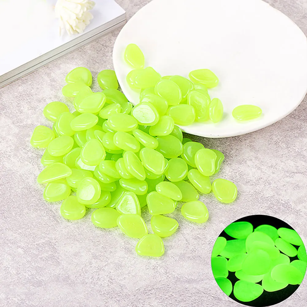 Artificial Nightlight Stone Decoration Rocks For Yard and Garden Decors Landscaping Luminescent Small glow stones decorative stones 100Pcs