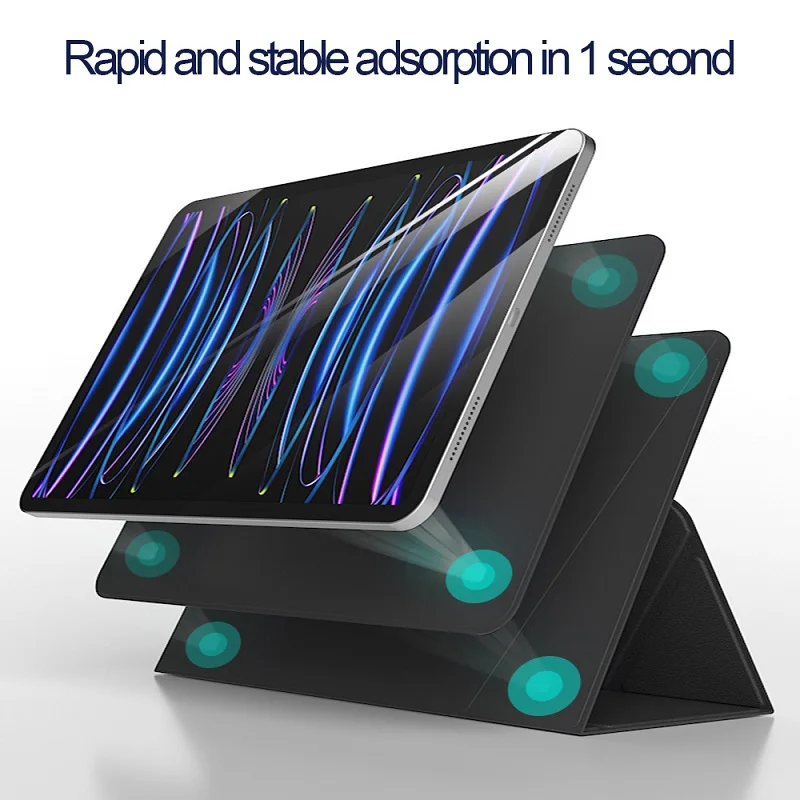 Estojo Smart Split Magnético para Ipad Tampa de Altura Vertical Dobrável 10.9 Polegada 10.9 Polegada 12.9 Polegada 11 Polegada 4 - Imagem 5