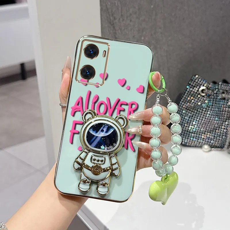 Pink Font Phone Case Set with Bead Lanyard & Stand - 3 Piece Set
