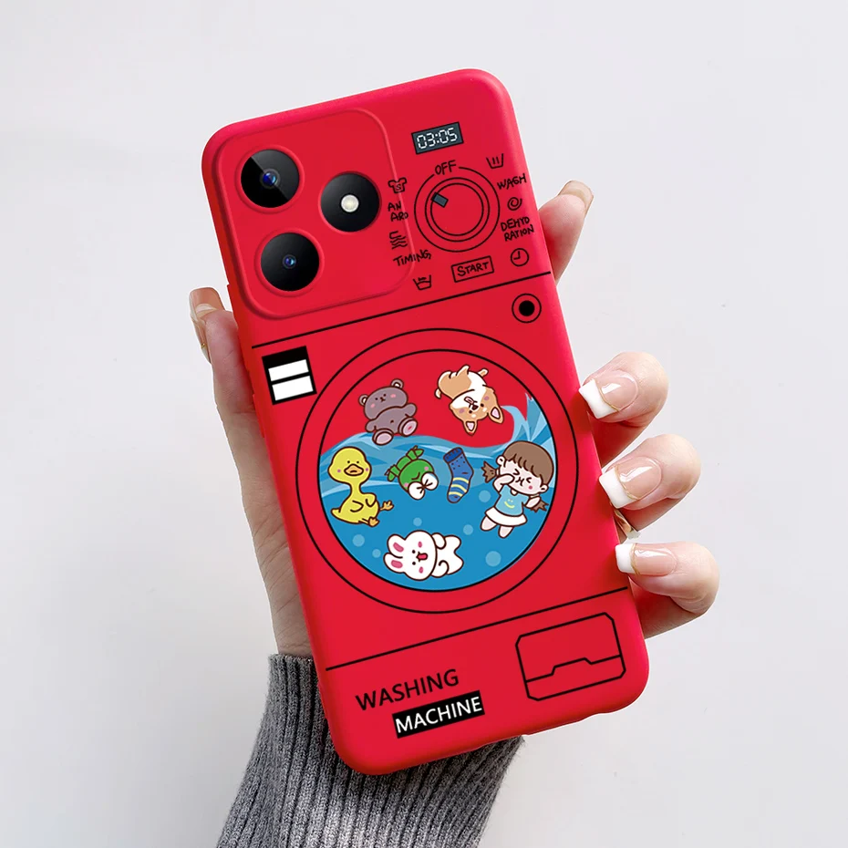 Cute Bear & Frog Silicone Soft Back Cover - Fun Cartoon Case