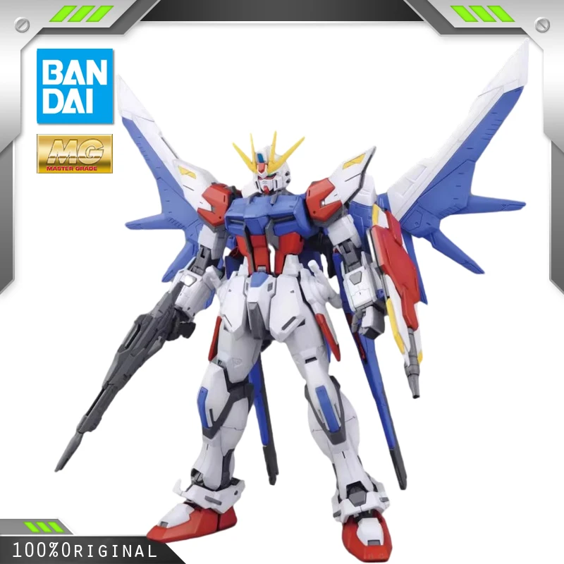 

BANDAI Anime MG 1/100 GAT-X105B Fully Equipped Build Strike Gundam Assembly Plastic Model Kit Action Toys Figures Gift