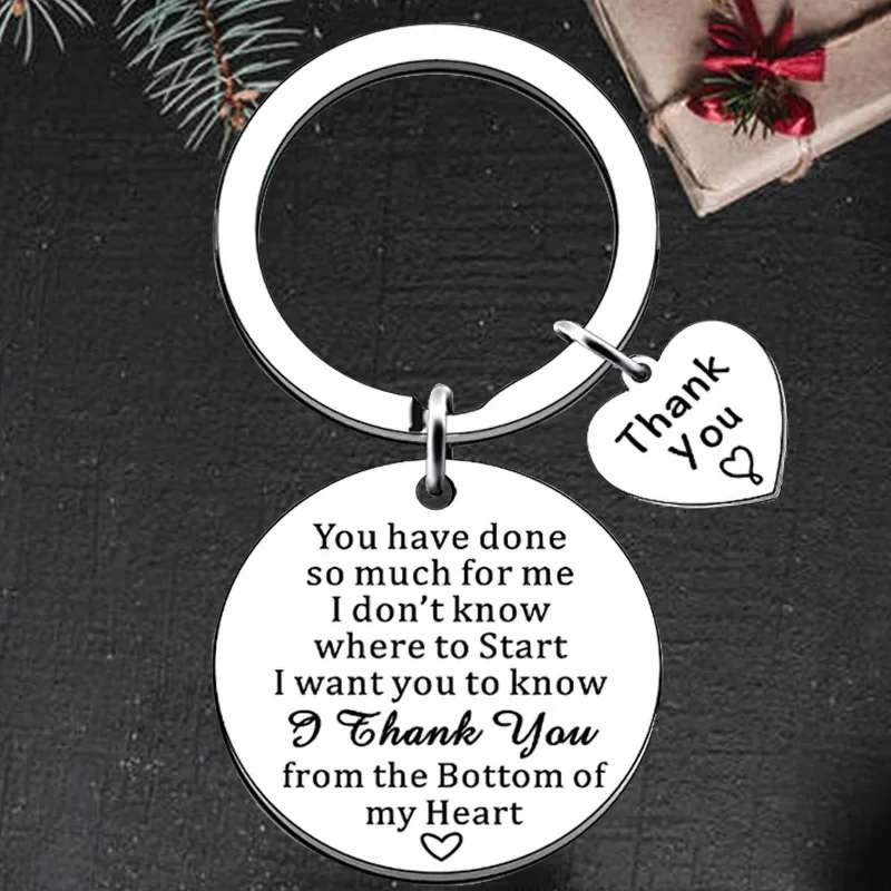 

Cute Teacher Appreciation Gift Keychain Pendant Thank You Teacher Employee Volunteer Key Chain You Have Done So Much for Me