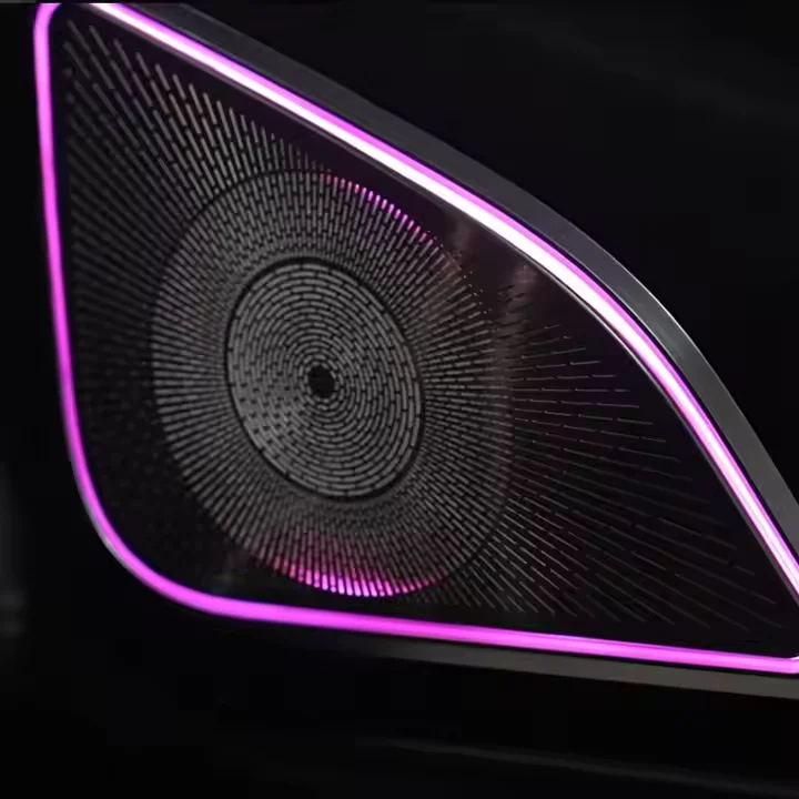 Tesla Model 3/Y 용 맞춤형 대시 보드 LED 스트립 조명 방수 다색 주변 조명 음성 제어 DIY 모드 자동