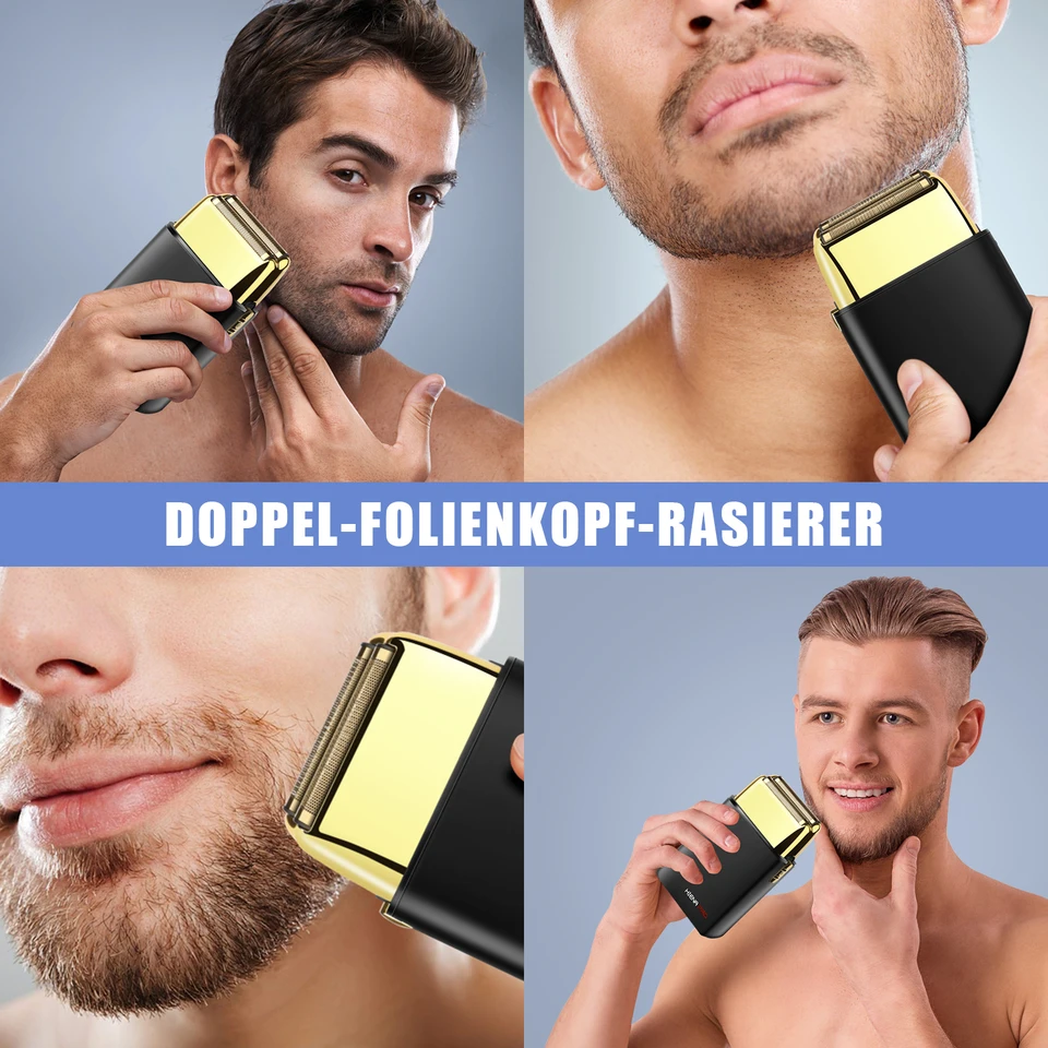 HIENA Macchinette elettriche professionali per barbiere, rasoio da uomo, mini rasoio elettrico per la testa e il corpo._voghion.com