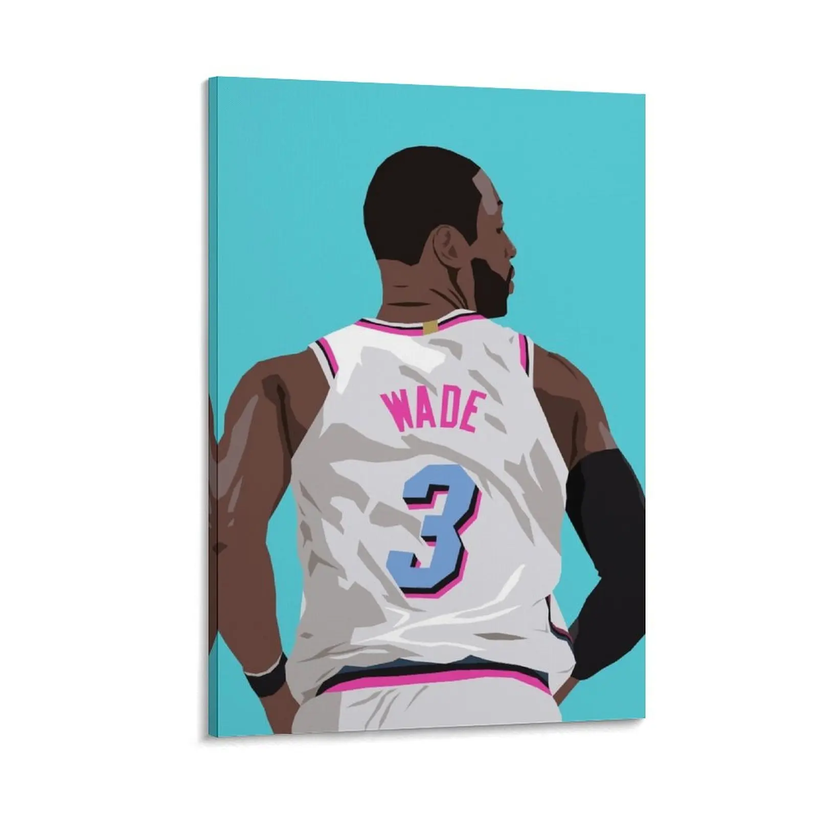 

Dwyane Wade Back-To Canvas Painting room decoration accessories poster anime cute room decor pictures for wall