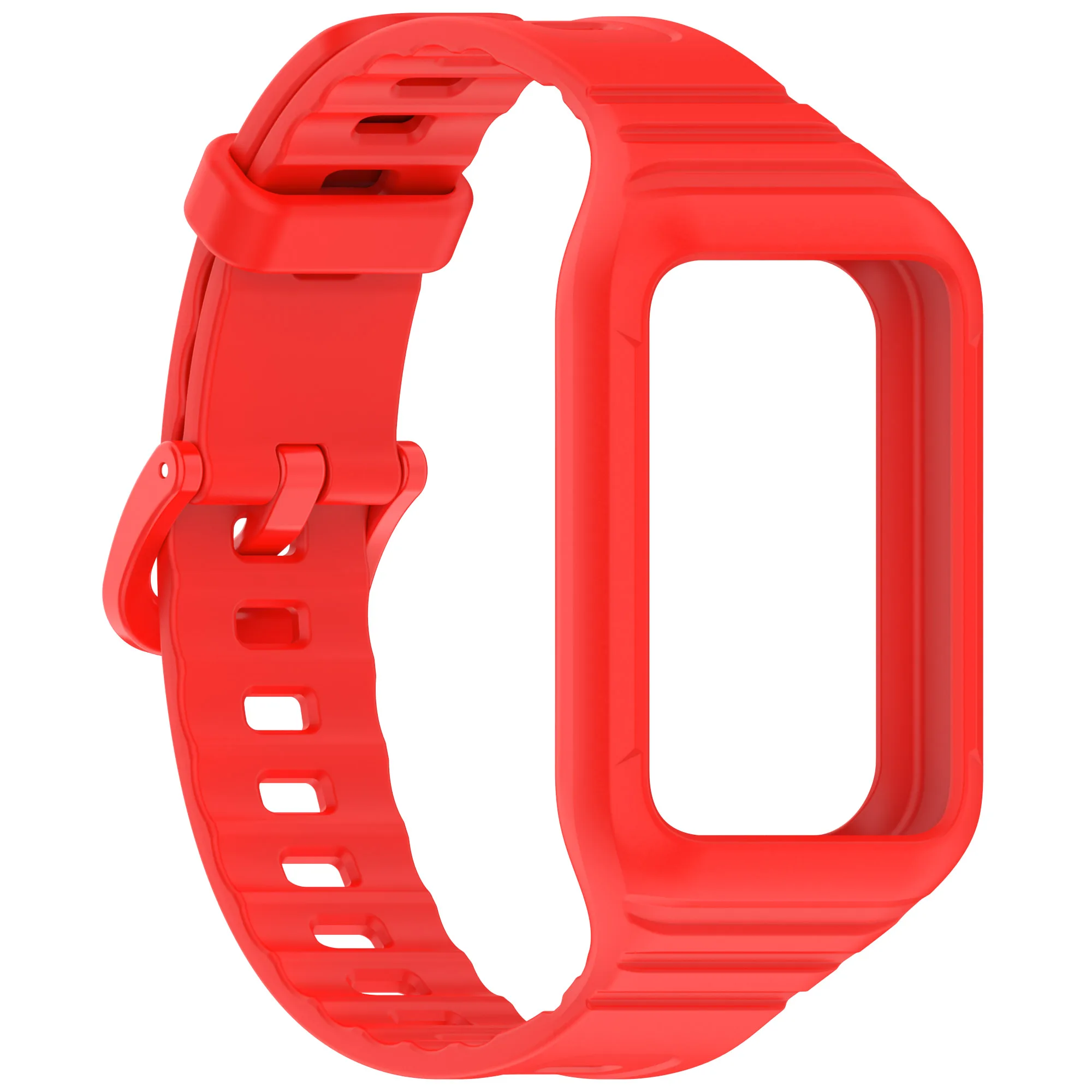 Enhanced Silicone Strap - Durable and Adjustable Single-Color Watchband