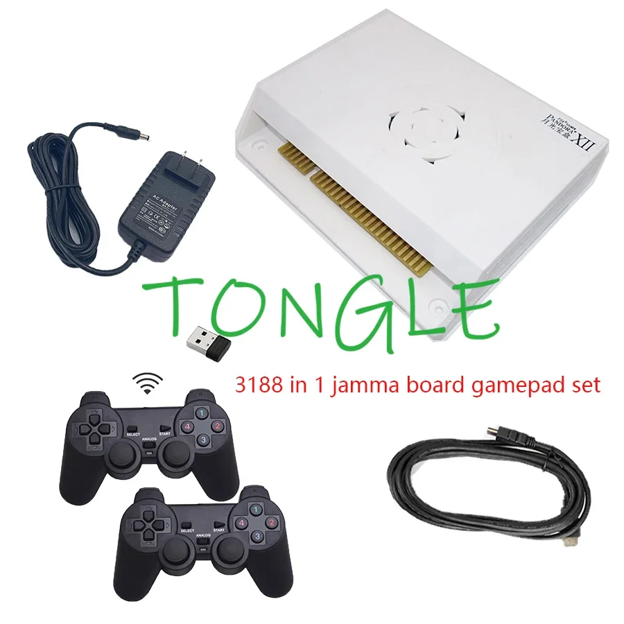 

Pandora 12 Gamepad Set 3188 In 1 Jamma Board 3d Games Usb Joypad Controller Adapter Cable HDMI Output To TV & Arcade Monitor