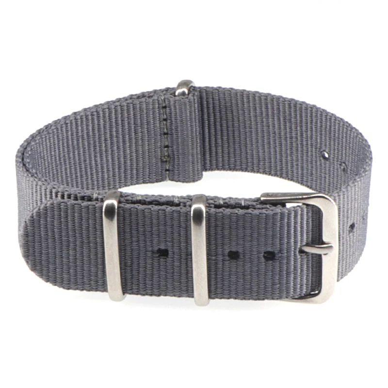 Nylon Army Sports Black Watch Strap with Belt Buckle