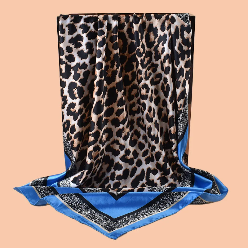 1 Stück Damen Sexy Leopardenmuster Gewebter Schal Großer Modischer Kopfschal Reise Party Damen Seidenschal Vielseitiger Wickelschal Stilvoll – Detail 16