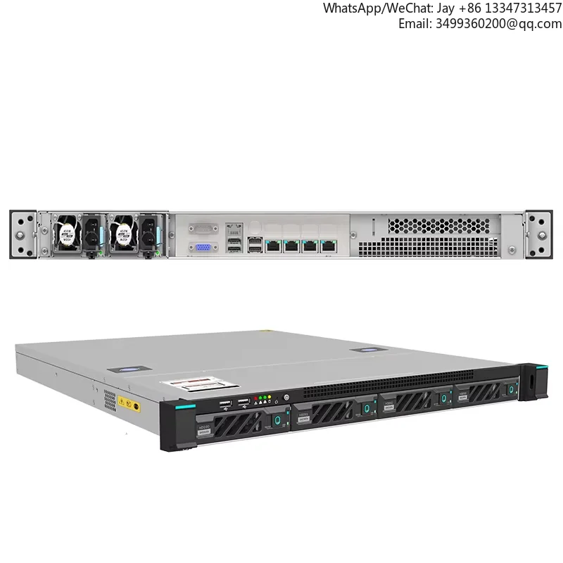 도매 1u 4베이 12gb 블랙플레인 3.5 핫스왑 서버 케이스 1u 싱글 1+1 이중화 전원 공급 장치 서버 섀시
