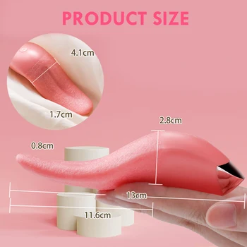 Tongue Licking Vibrator For Women G spot Clitoral Stimulator Rechargeable Nipple Female Masturbator Mini Clit Sex Toys for Women 6