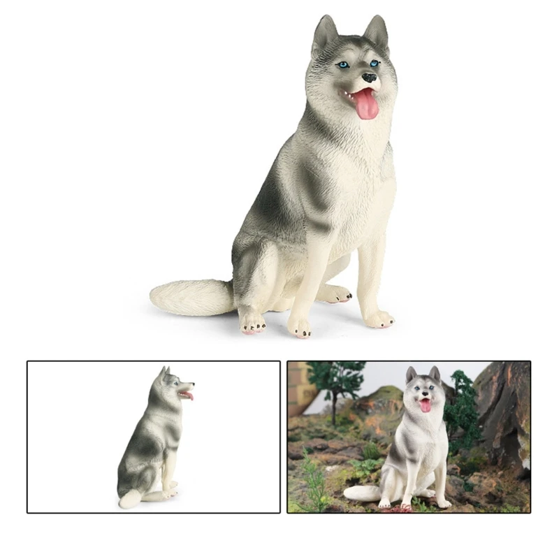 

Dog Puppy Statue Model Farm Dog Bedroom Room Farm Yard Decors Photo Props