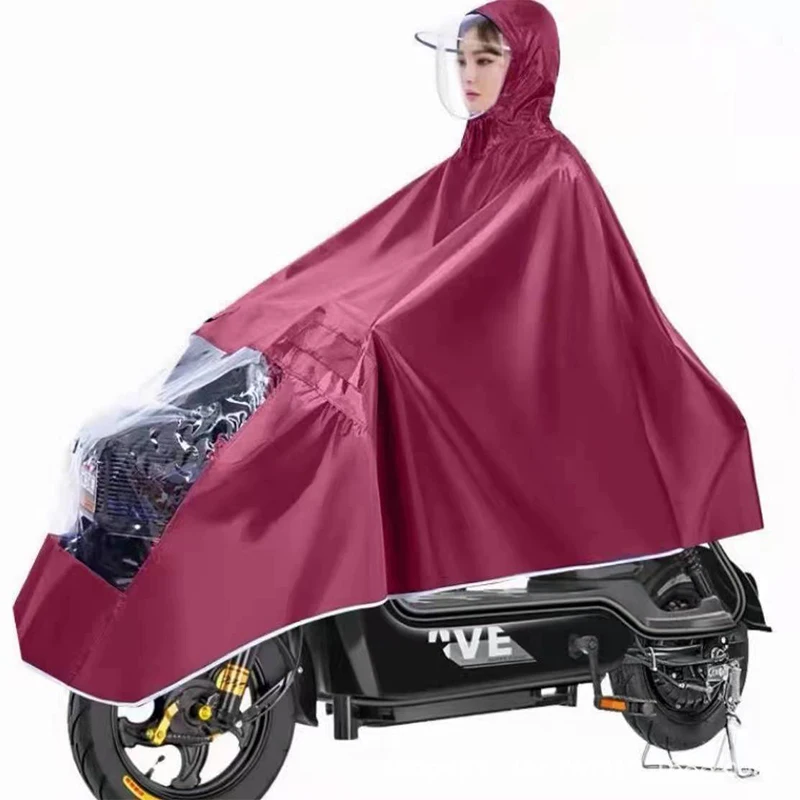 Electric Vehicle Poncho Battery Vehicle Enlarged And Thickened Single Square Raincoat Men's And Women's Bicycle Raincoat rain poncho,bike raincoat