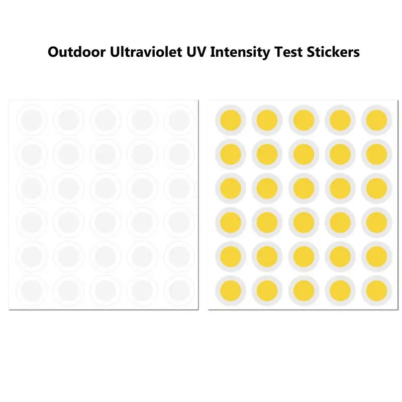 UV Sunscreen Sticker 120-count Sunscreen Dots UV Stickers Transparent Self-adhesive Detecting Sunny Patches For Women And Men