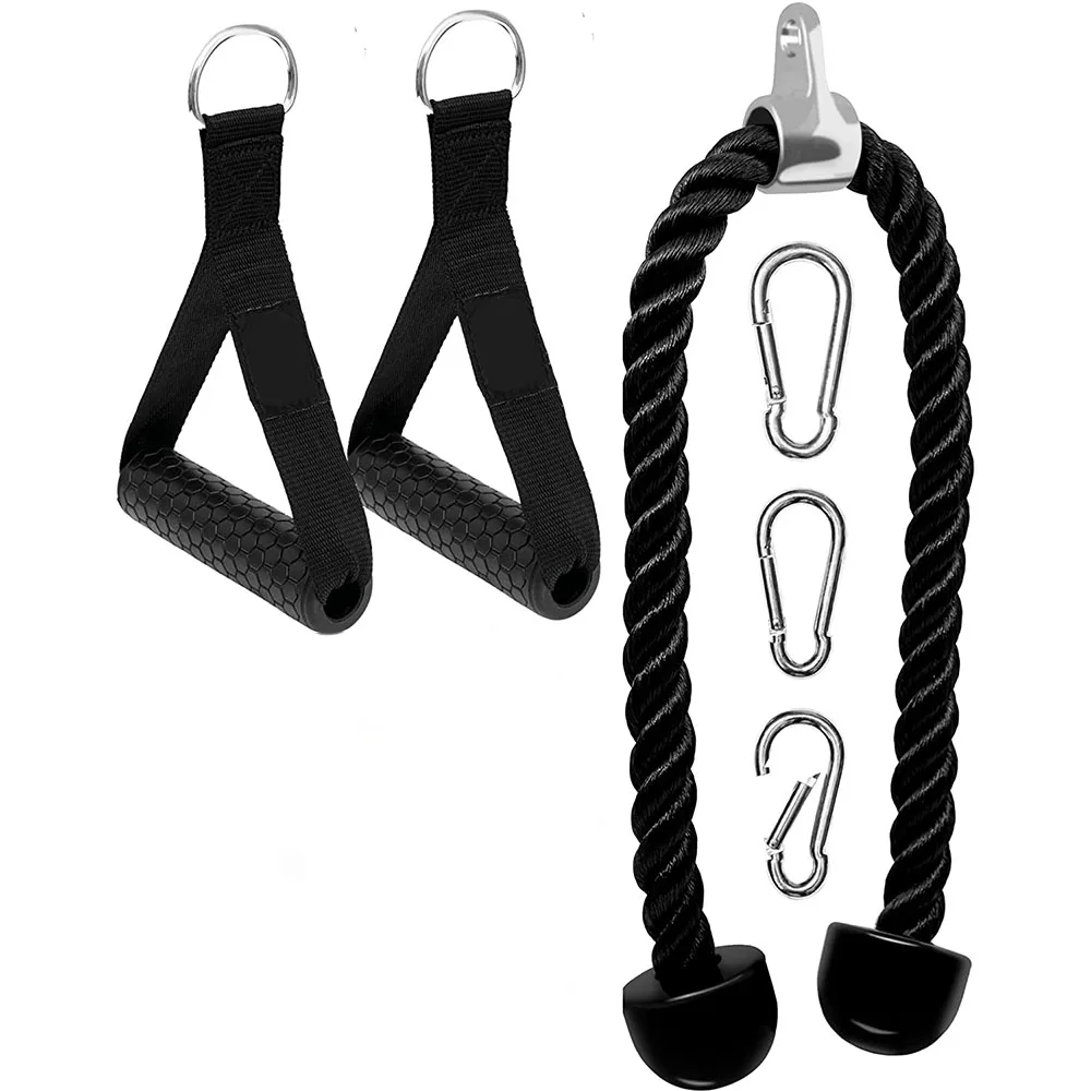 Gym Accessories Fitness Tricep Rope Cable Pull Down Rope Exercise