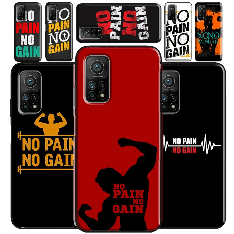 Nessun Dolore Nessun Guadagno Palestra Fitness Citazione Custodia Per Telefono Per Poco F3 X3 Gt M3 M4 X3 Pro Cover Posteriore Per Xiaomi Mi 11 Lite 9