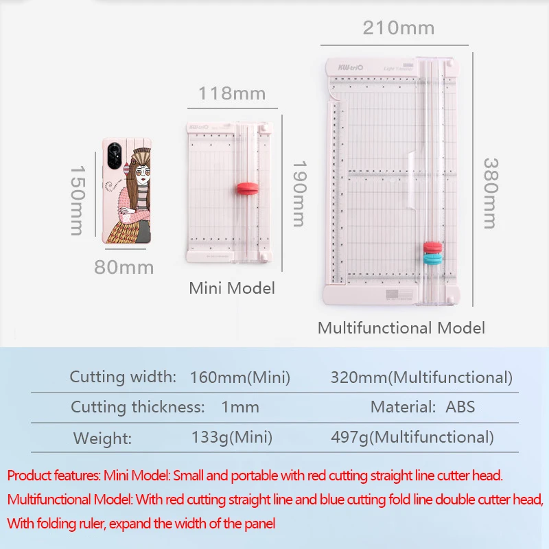 KW-triO Paper Trimmer Blade Paper Cutter Accessories Straight Line Cutter Head Cutting Suitable for 13217 and 13932 Replacement paper cutting tools