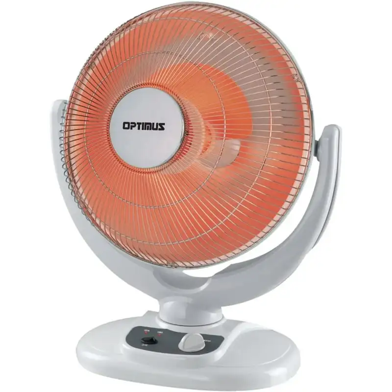 

Optimus H-4439 Portable 14 Inch Adjustable Tilt Oscillating Dish Space Heater