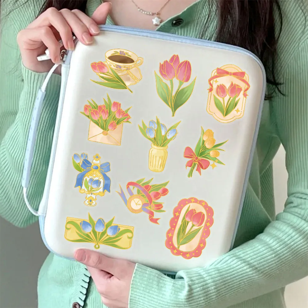 50PCS 옥금  테마 스티커 포장 장식 DIY 전화 케이스 장식 스티커 수제 데스크탑 스티커