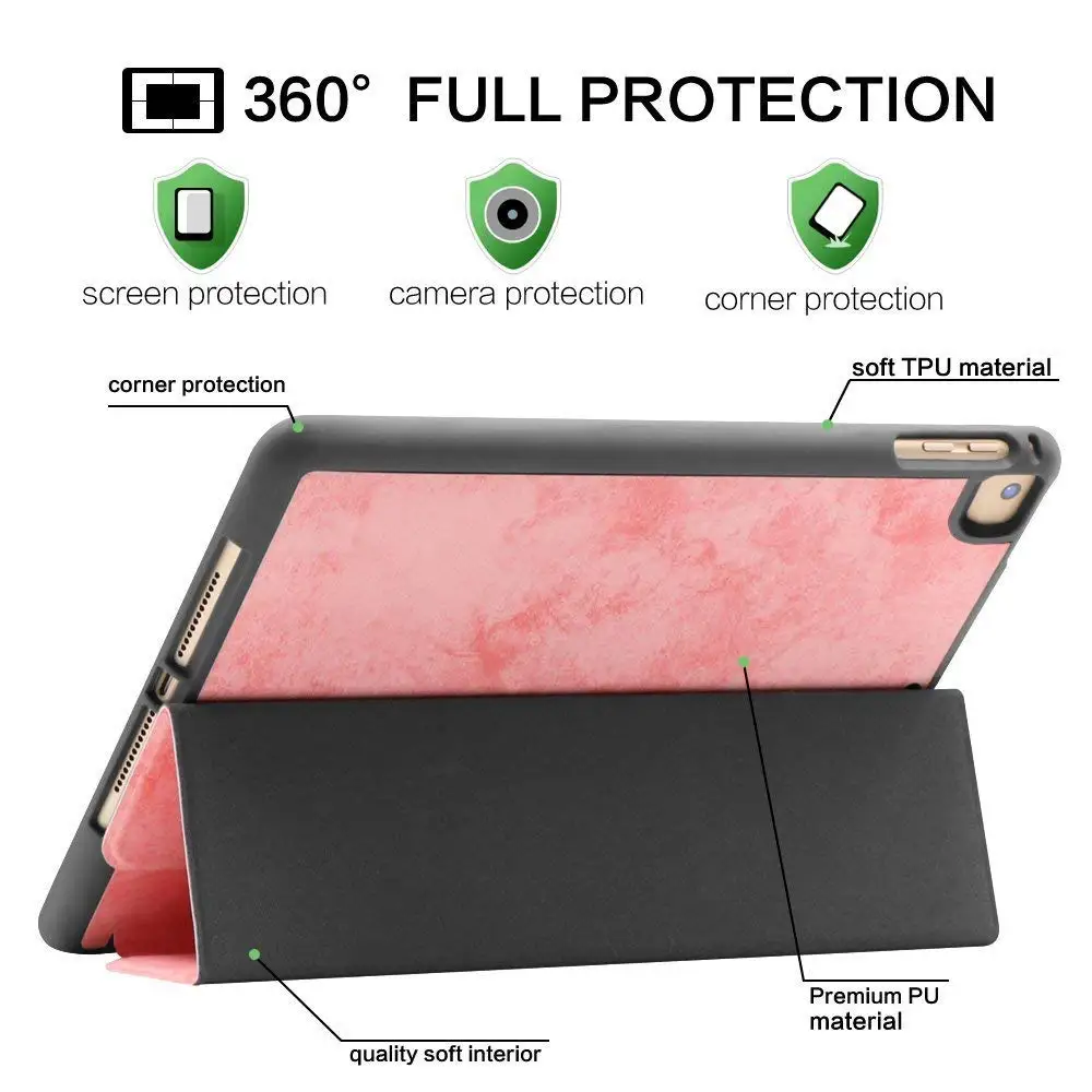 Smart Cover com Suporte Triplo para Ipad Pro Suporte de Lápis Suspensão e Despertar Automático Estojo Protetor 12.9 11 m2 2023 12.9 12.9 2023 - Imagem 5