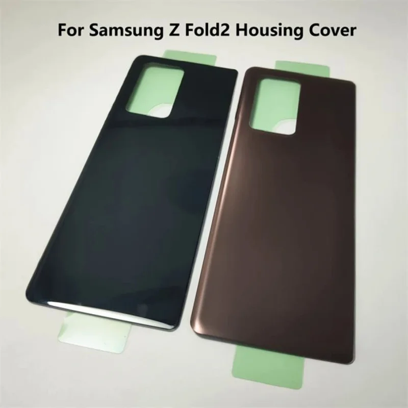 

Задняя стеклянная крышка для Samsung Galaxy Z Fold2, задняя крышка аккумулятора F916 F916U F916N, Крышка корпуса с клеем
