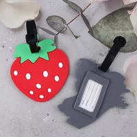 Travel Accessories Creative Baggage Boarding Tags Luggage Tag Animal Cartoon Silica Gel Suitcase ID Addres Holder Portable Label 2