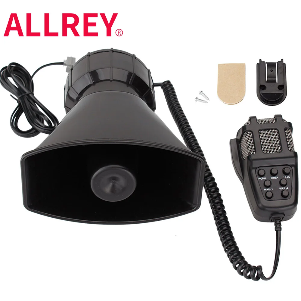 ALLREY100W7SoundCarSirenHornCarSirenSpeakerAndTruckAlarm