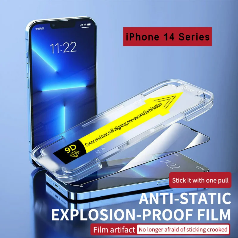 

Защитное закаленное стекло для iphone 14 Pro Max, с полным покрытием, 3 шт.