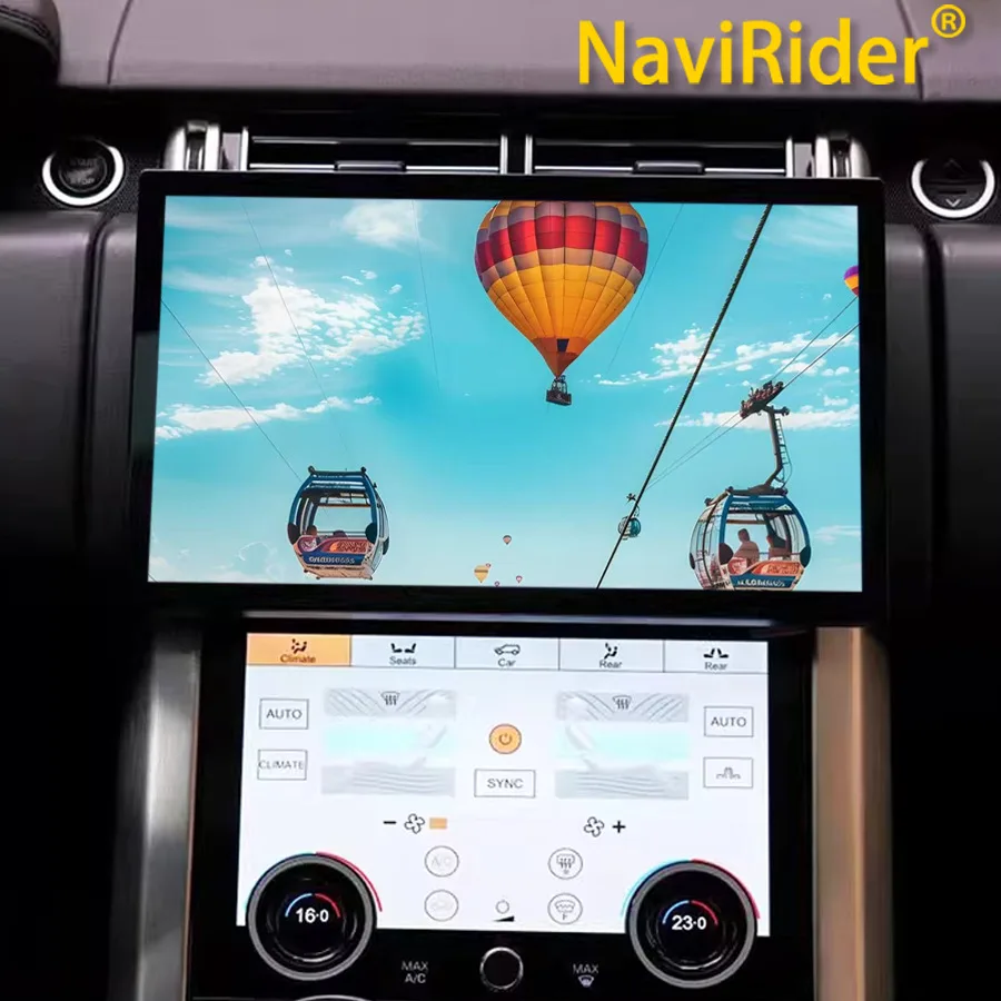 Pantalla de 13,3 pulgadas para coche, Radio Android, navegación GPS estéreo para Land Rover Range Rover Evoque 2013-2017, reproductor Multimedia CarPlay HU 1