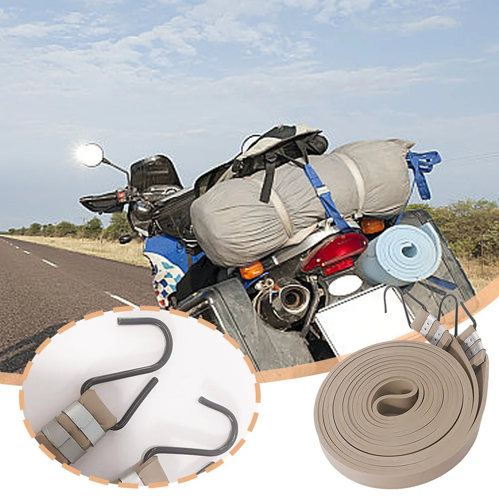 2.54M Bungee Cords with Hooks Strong Elastic Motorcycle Bicycle Elastic Luggage Rope Cord Bikes Rope Tie Motorcycle Accessories