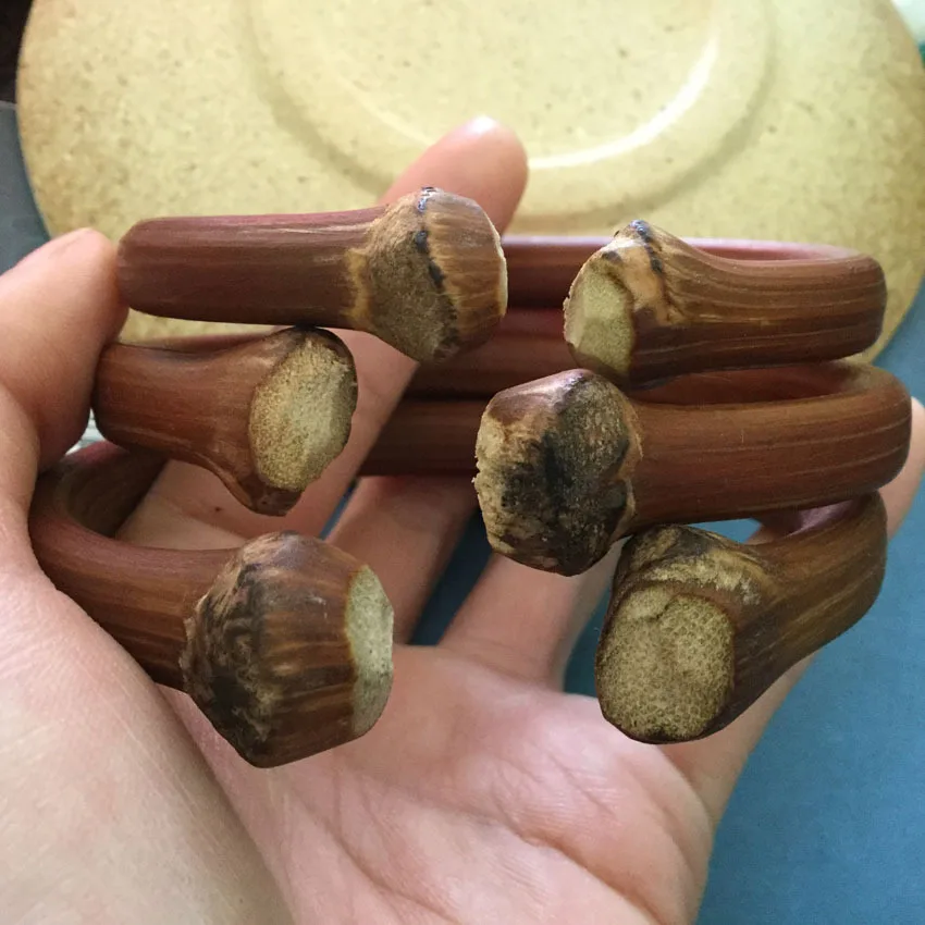Fashion Unisex Men Women's Couple's Rattan Bangle Bracelet Wood 6