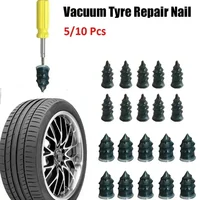 Vacuum Tyre Repair Nail Kit for Car Motorcycle Car Scooter Rubber Tubeless Tire Repair Tool Set Glue Free Repair Tire Film Nail