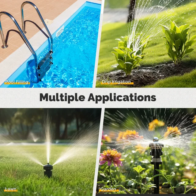 MOES 3-Outlet Smart Water Timer Brass Inlet IPX5Waterproof  Knob Button Automatic Irrigation LCD Display Screen Garden Sprinkler 6
