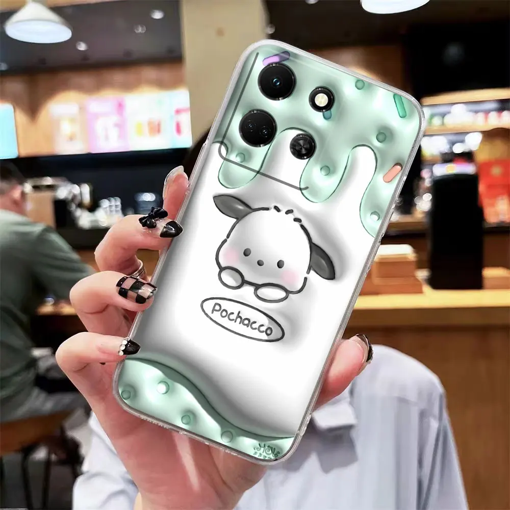 thumbnail image 1 of Clear Phone Case For Infinix NOTE 10 11 12 30 30i SMART 4 5 6 7 ZERO CAMON 19 20 PRO Case Funda Anime Hello K-kitty K-Kuromi, 1 of 5